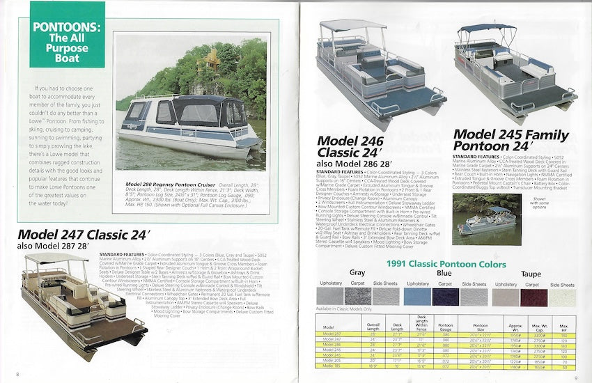 Lowe 1991 Brochure