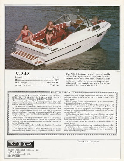 VIP 1980s Brochure