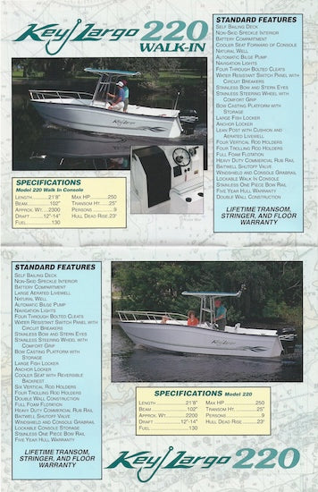 Key Largo 1999 Brochure