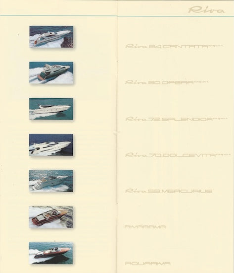 Riva 2003 Brochure