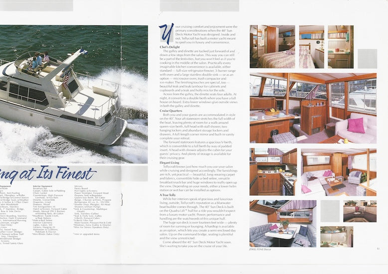 Tollycraft 1987 Brochure