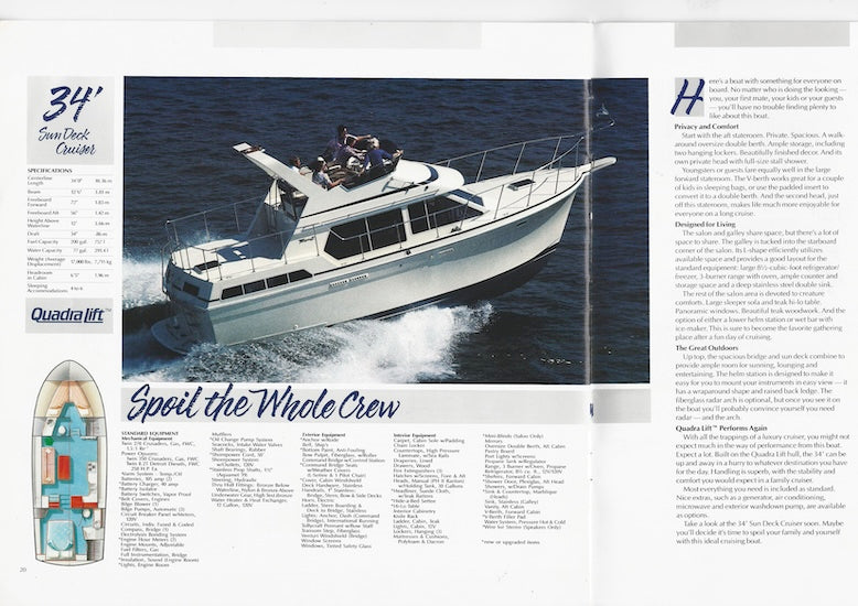 Tollycraft 1987 Brochure