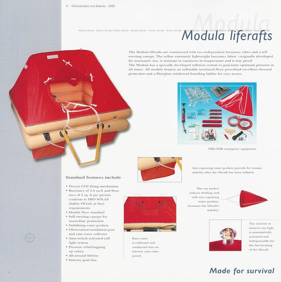 Avon 2002 Lifeboats Brochure