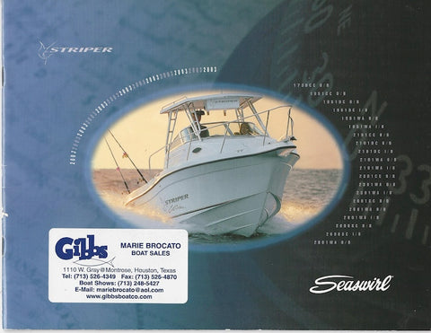 Seaswirl 2003 Striper Brochure