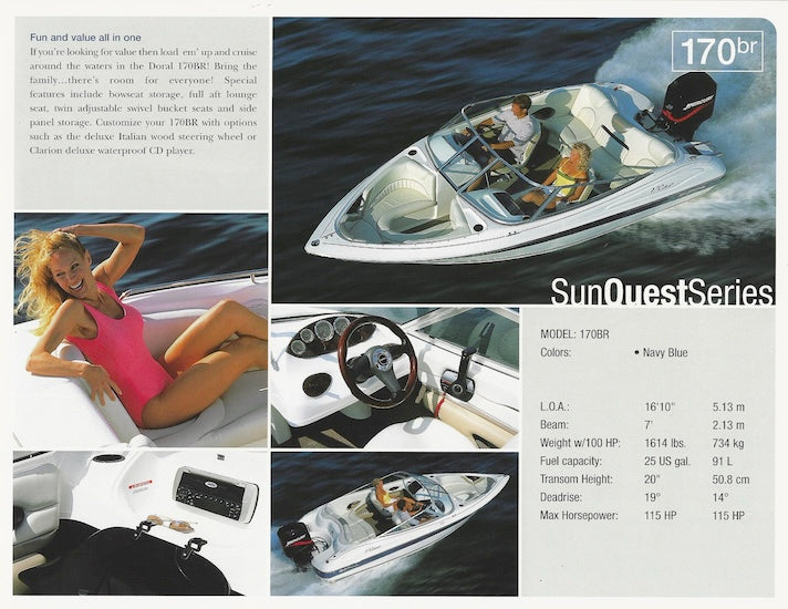 Doral 2003 Sport Boats Brochure