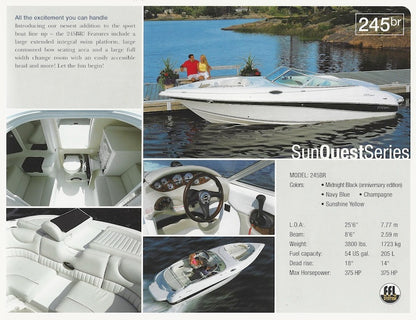 Doral 2003 Sport Boats Brochure
