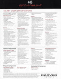 Carver 445 Aft Cabin Motor Yacht Specification Brochure