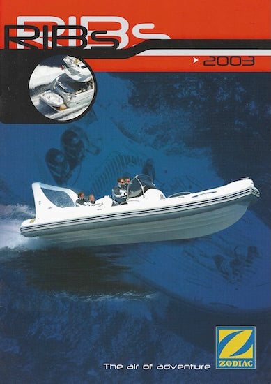 Zodiac 2003 RIBs Brochure