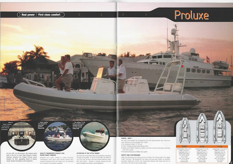 Zodiac 2003 RIBs Brochure