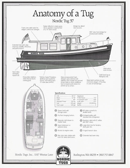 Nordic Tugs 37 Specification Brochure