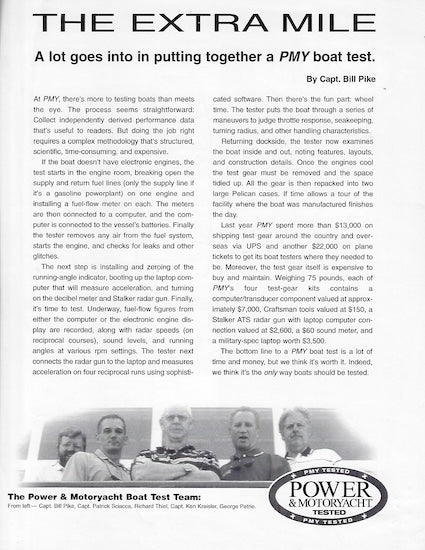 Carver 360 Sport Sedan Power & Motor Yacht Magazine Reprint Brochure