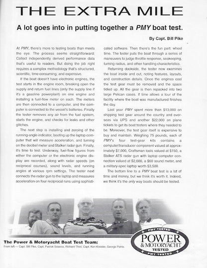 Carver 360 Sport Sedan Power & Motor Yacht Magazine Reprint Brochure
