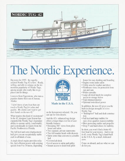 Nordic Tugs 42 Brochure
