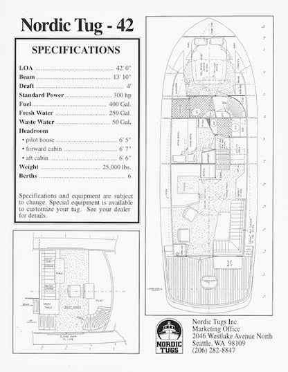 Nordic Tugs 42 Brochure