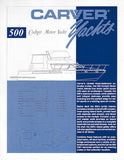 Carver 500 Cockpit Motoryacht Specification Brochure