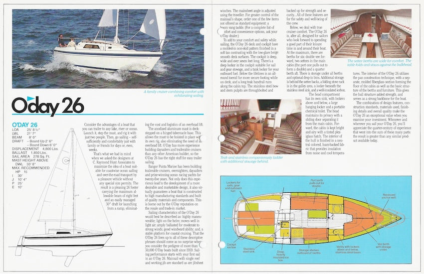 O'Day 26 Brochure