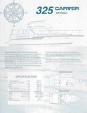 Carver 325 Aft Cabin Specification Brochure