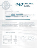 Carver 440 Aft Cabin Motor Yacht Specification Brochure