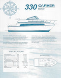 Carver 330 Mariner Specification Brochure
