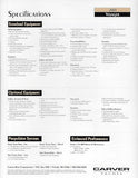 Carver 280 Voyager Specification Brochure