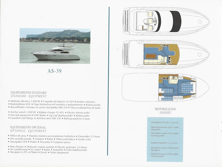 Astondoa 2003 Sport Yachts Brochure