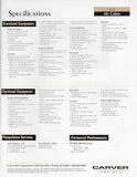 Carver 325 Aft Cabin Specification Brochure