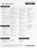 Carver 355 Aft Cabin Specification Brochure