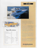 Carver 355 Aft Cabin Specification Brochure