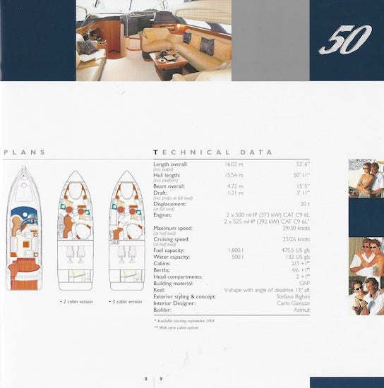 Azimut 2002 / 2003 Brochure