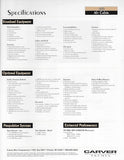 Carver 405 Aft Motor Yacht Specification Brochure
