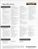 Carver 500 Cockpit Motoryacht Specification Brochure