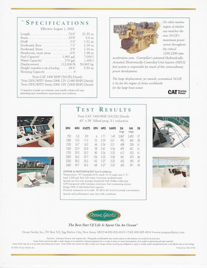 Ocean 70 Super Sport Brochure