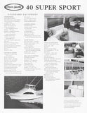 Ocean 40 Super Sport Specification Brochure