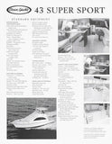 Ocean 43 Super Sport Specification Brochure