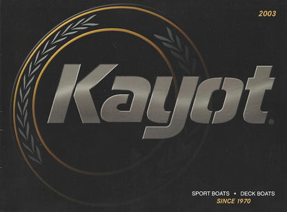 Kayot 2003 Brochure