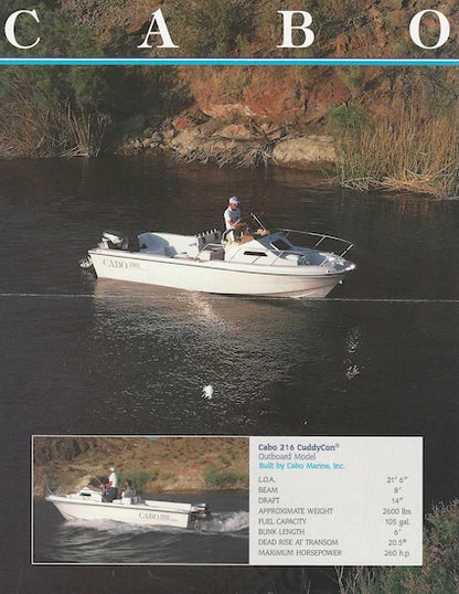 Cabo 216 CuddyCon Brochure