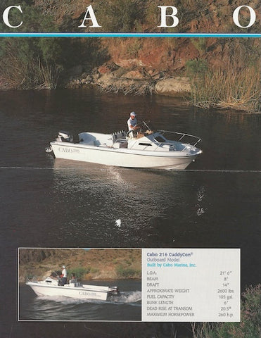 Cabo 216 CuddyCon Brochure