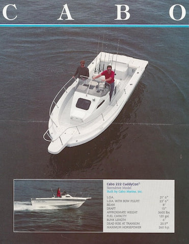 Cabo 222 CuddyCon Brochure