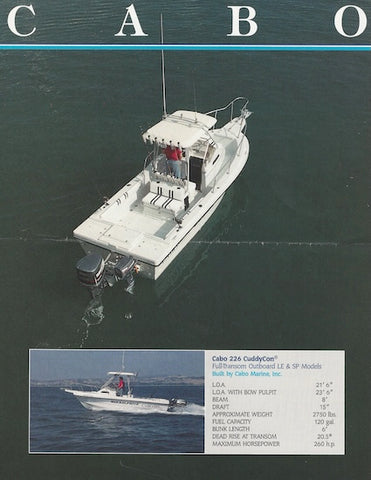 Cabo 226 CuddyCon Brochure