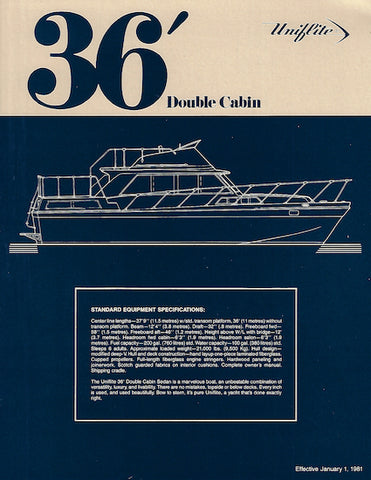 Uniflite 36 Double Cabin Specification Brochure