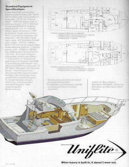 Uniflite 48 Convertible Brochure