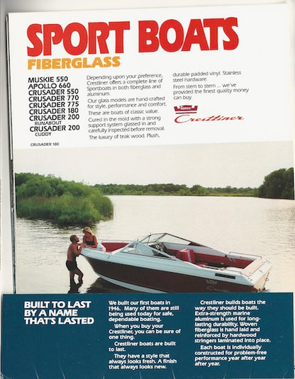 Crestliner 1983 Brochure Package