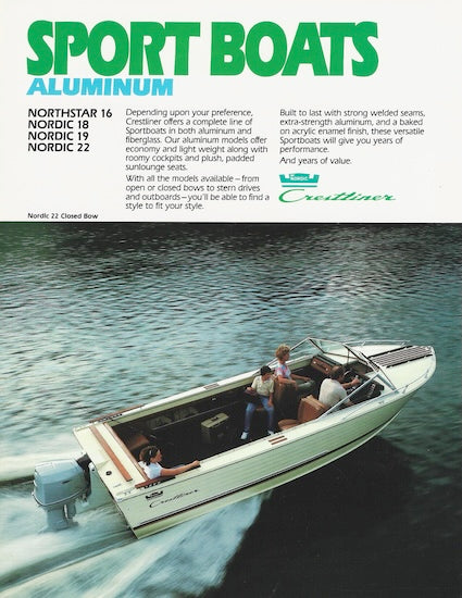 Crestliner 1983 Brochure Package