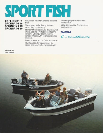 Crestliner 1983 Brochure Package