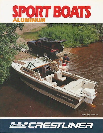 Crestliner 1984 Aluminum Sport Boats Poster Brochure