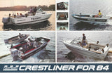 Crestliner 1984 Fishing Boats Poster Brochure