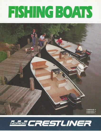 Crestliner 1984 Fishing Boats Poster Brochure