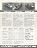 Crestliner Muskie Pro Series Specification Flyer Brochure