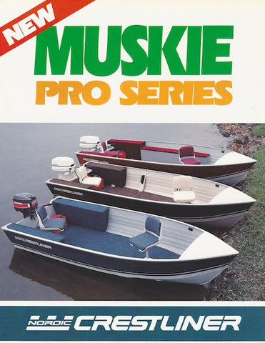 Crestliner Muskie Pro Series Specification Flyer Brochure