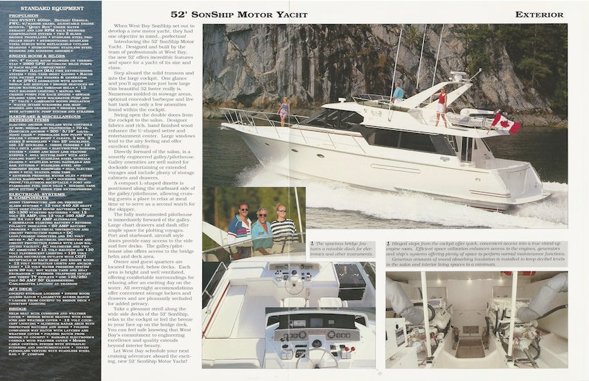 West Bay SonShip 52  Motor Yacht Brochure